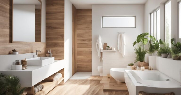 Łazienka aranżacje z drewnem