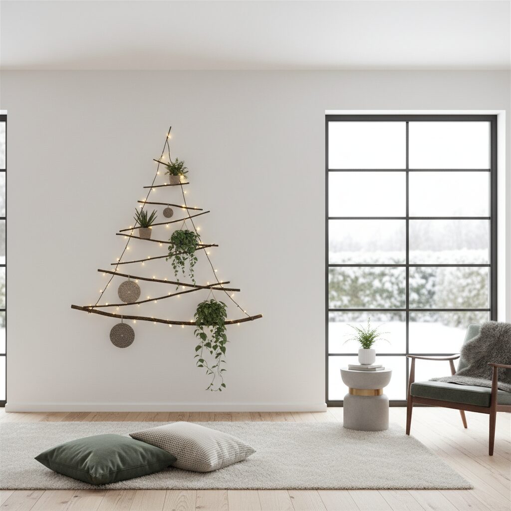 Choinka na ścianie — nowoczesna alternatywa dla tradycji