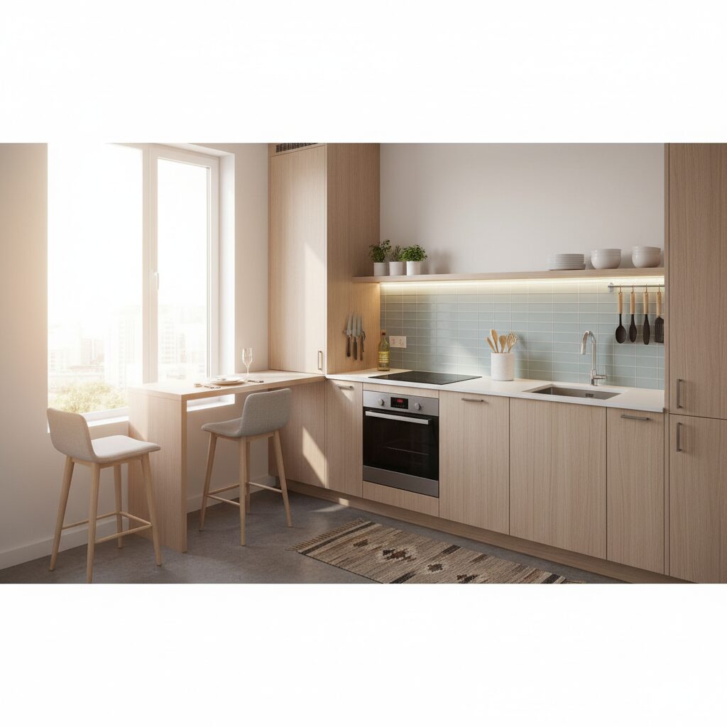 Mała kuchnia — jak funkcjonalnie urządzić niewielką przestrzeń?